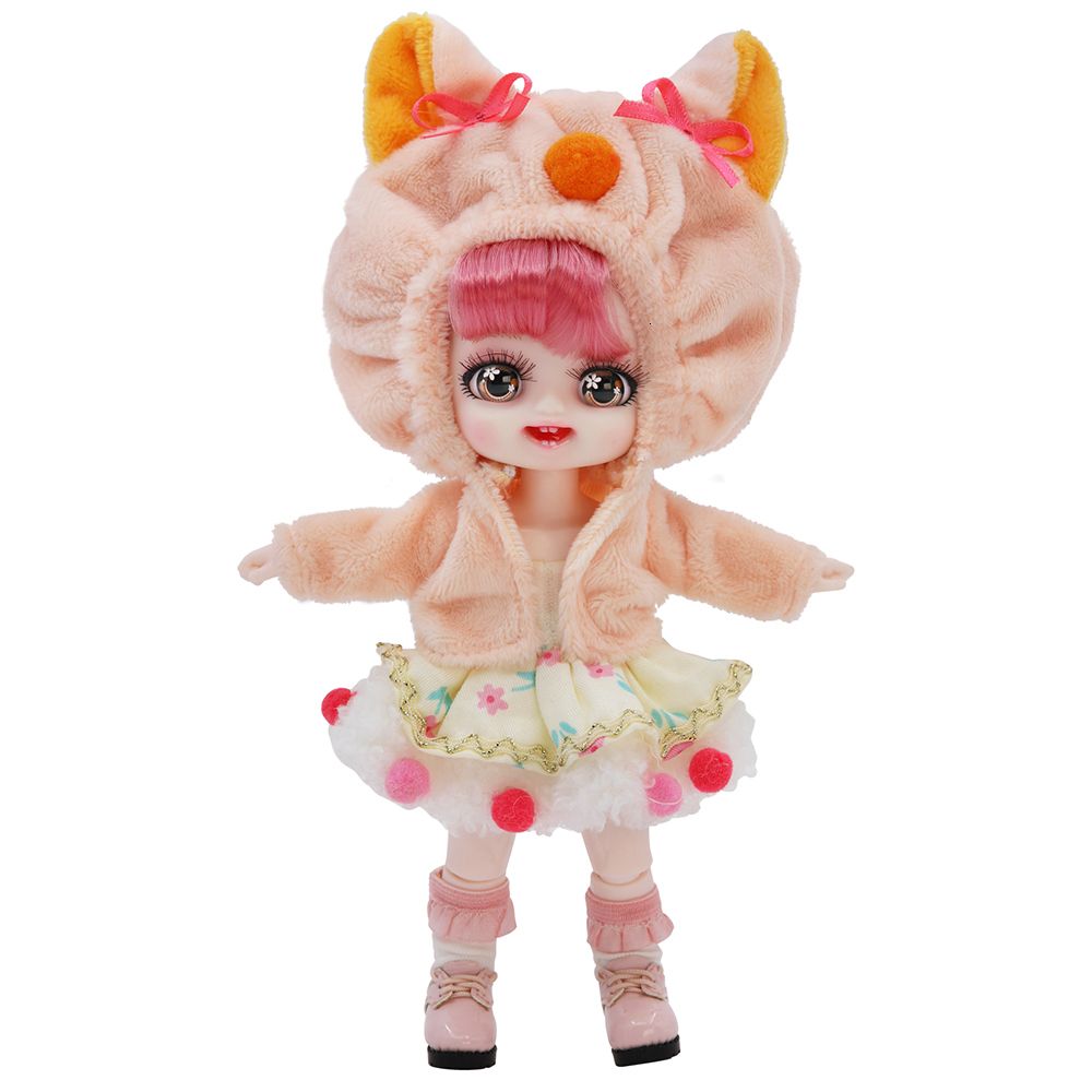 オレンジ色のcat-16cmpocket人形