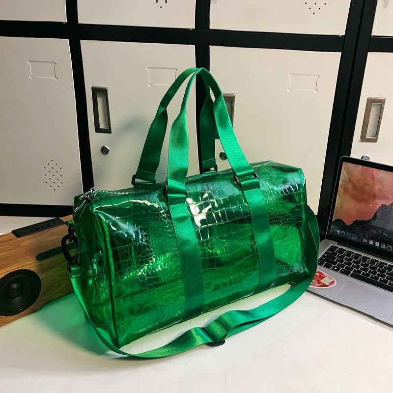 green travel bag