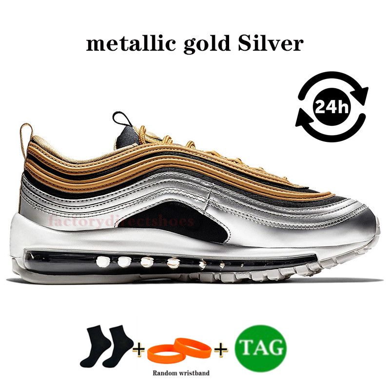 44 Metalliskt guldsilver