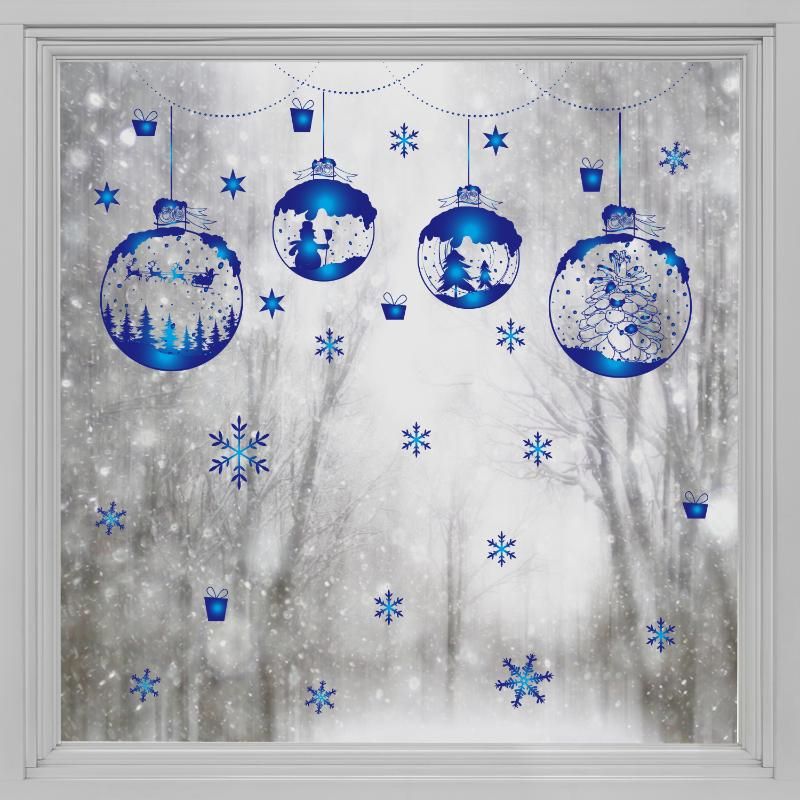 Blue christmas ball 38X60CM