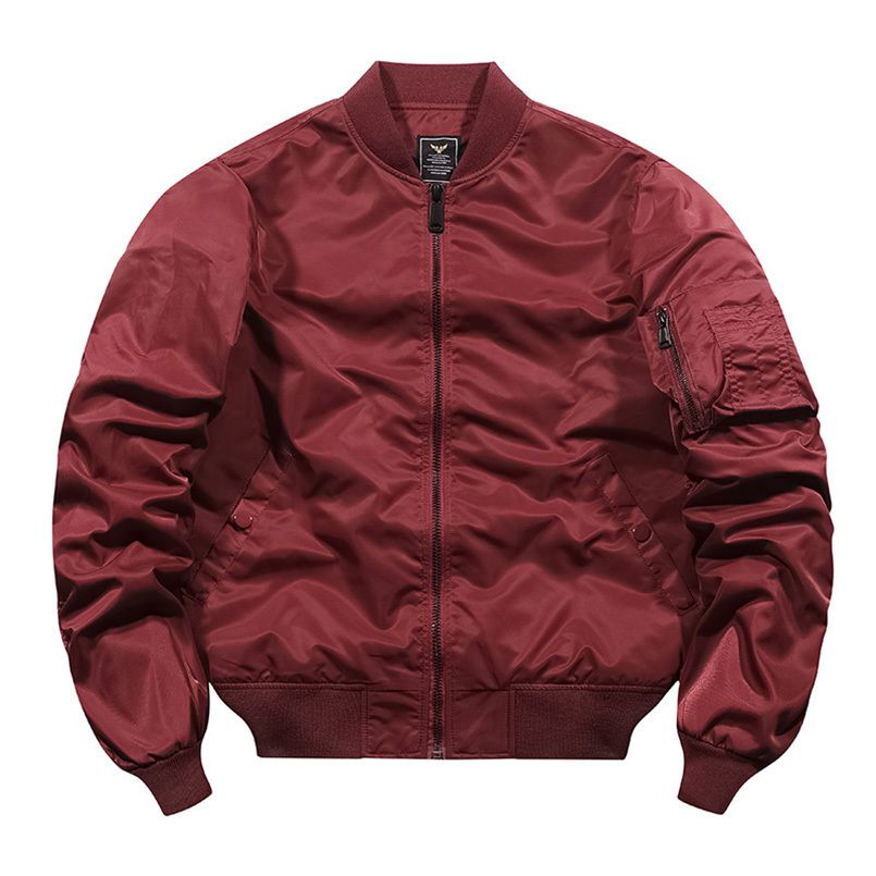 red bomber jacket