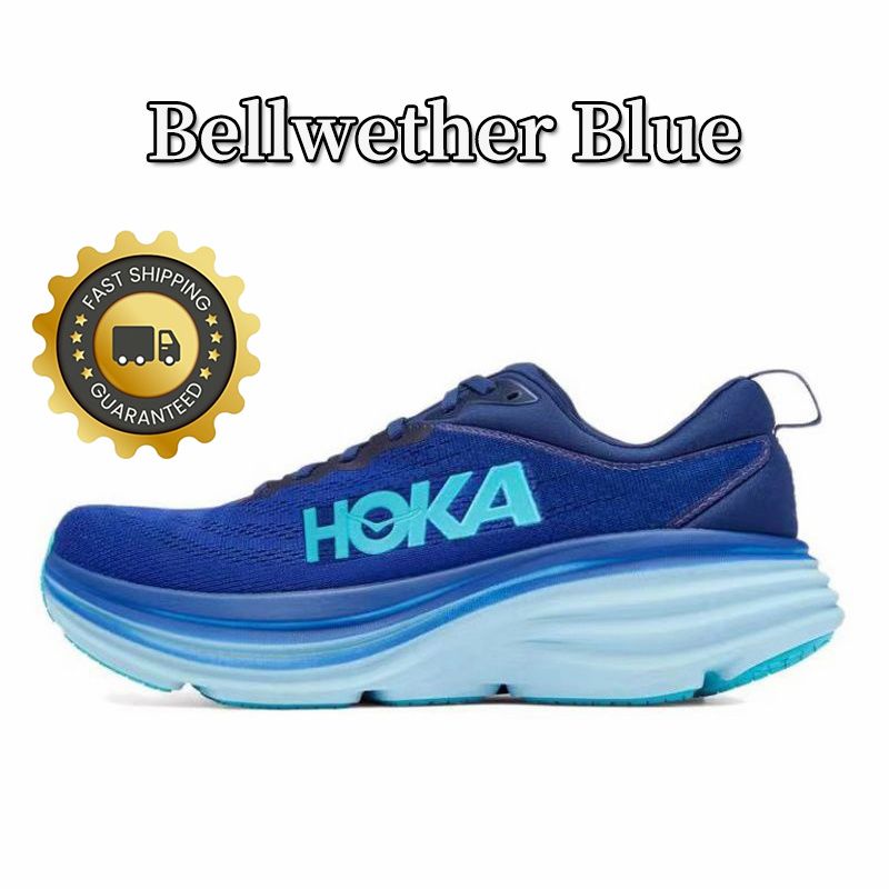 Hokas Shoes Hoka Clifton 8 9 Running Shoes Bondi 8 Triple Black White ...