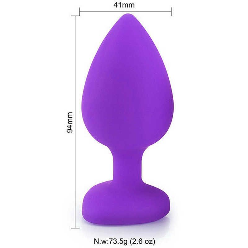 Coeur Violet Silicone Grand (eau Dia