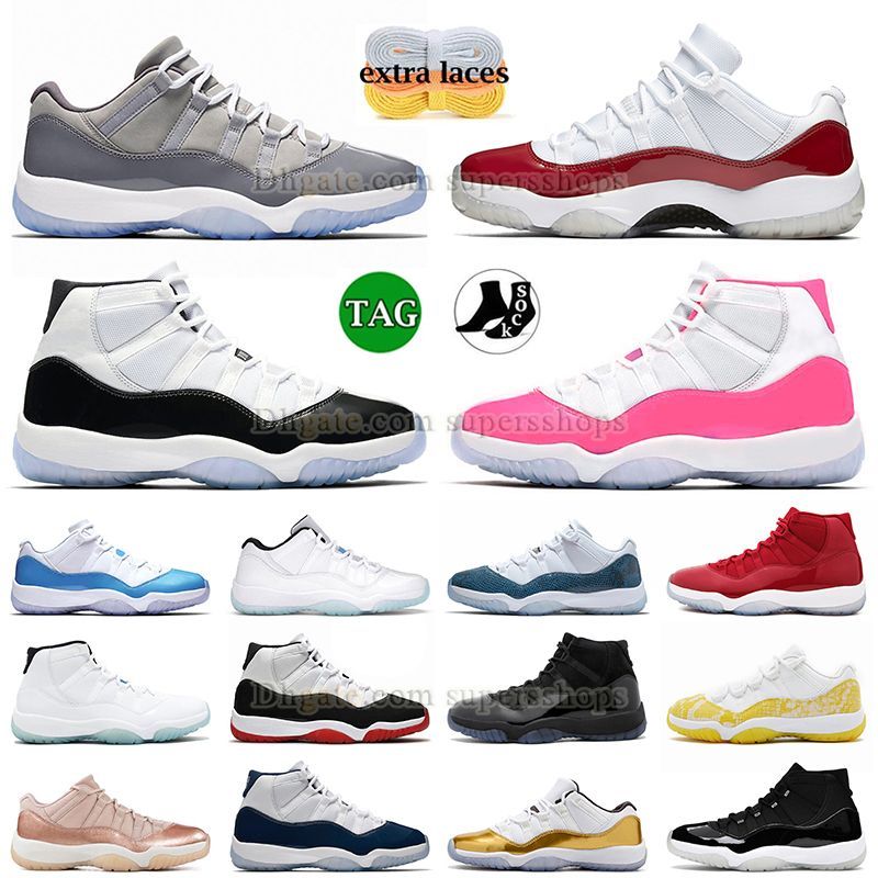Designer Cherry 11s Jumpman 11 Basketball Shoes Mens Womens Pink