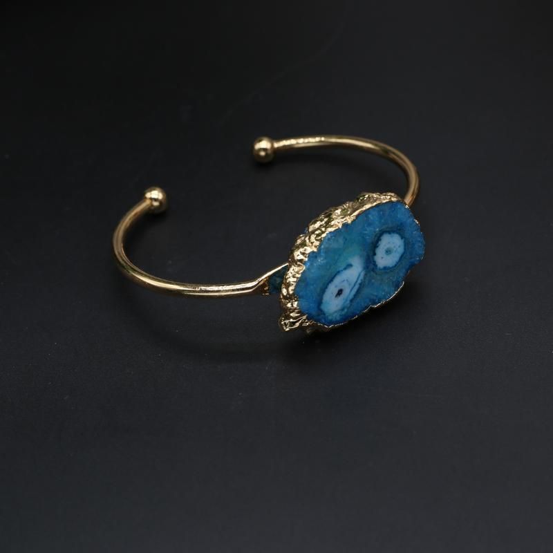 Pulseira aberta azul