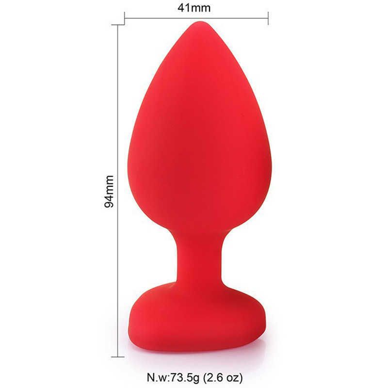 Heart Red Silicone Large (water Diamon