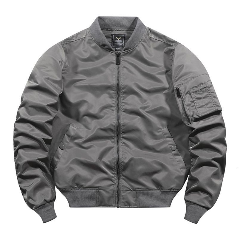 grey bomber jacket