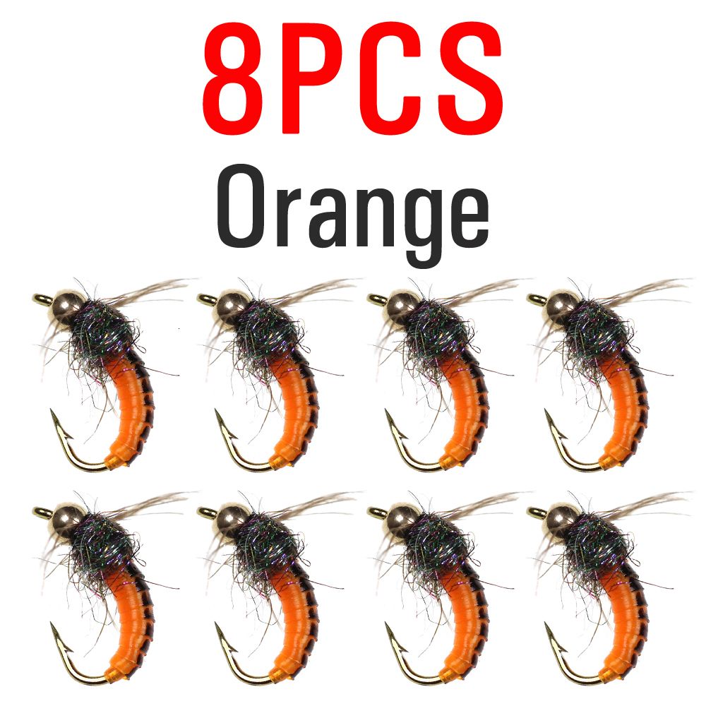 8pcs Orange Color