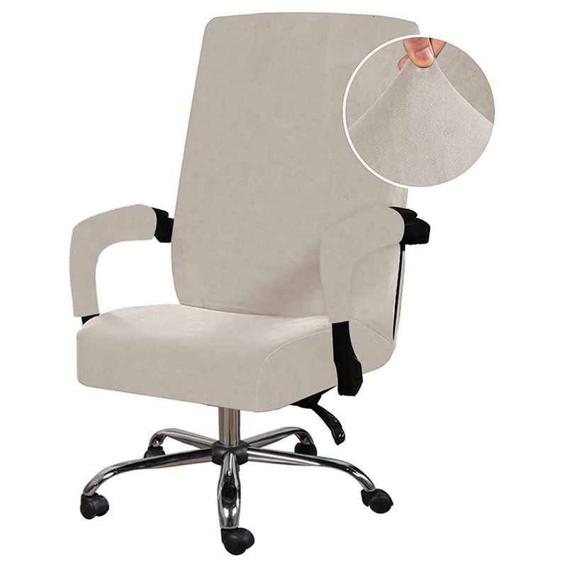 A2 Beige ChairCover-L med armstöd