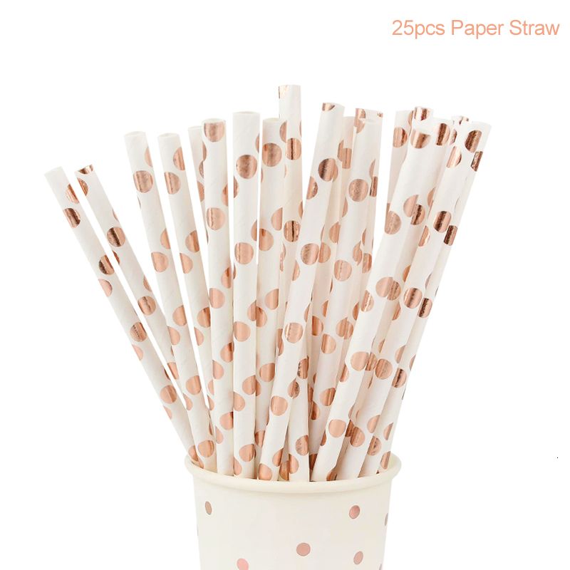 25pcs Paper Straw