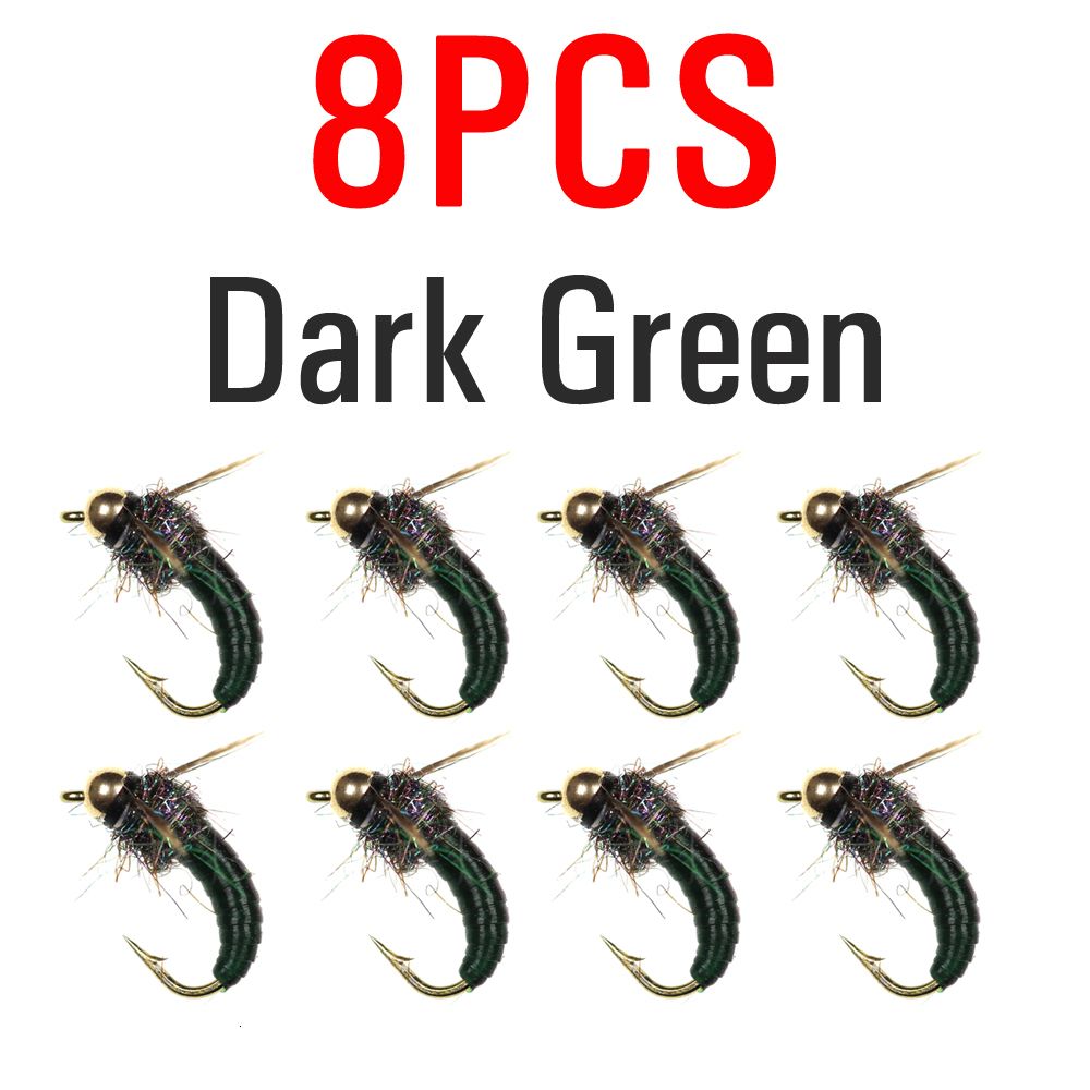 8pcs Dark Green