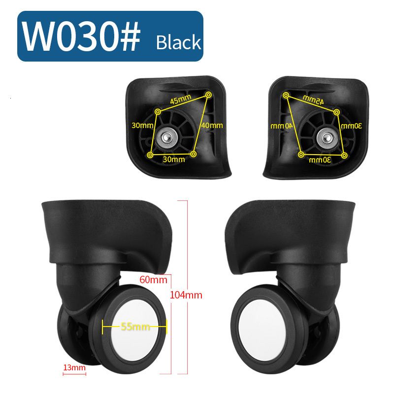 W030 Black(2pcs)