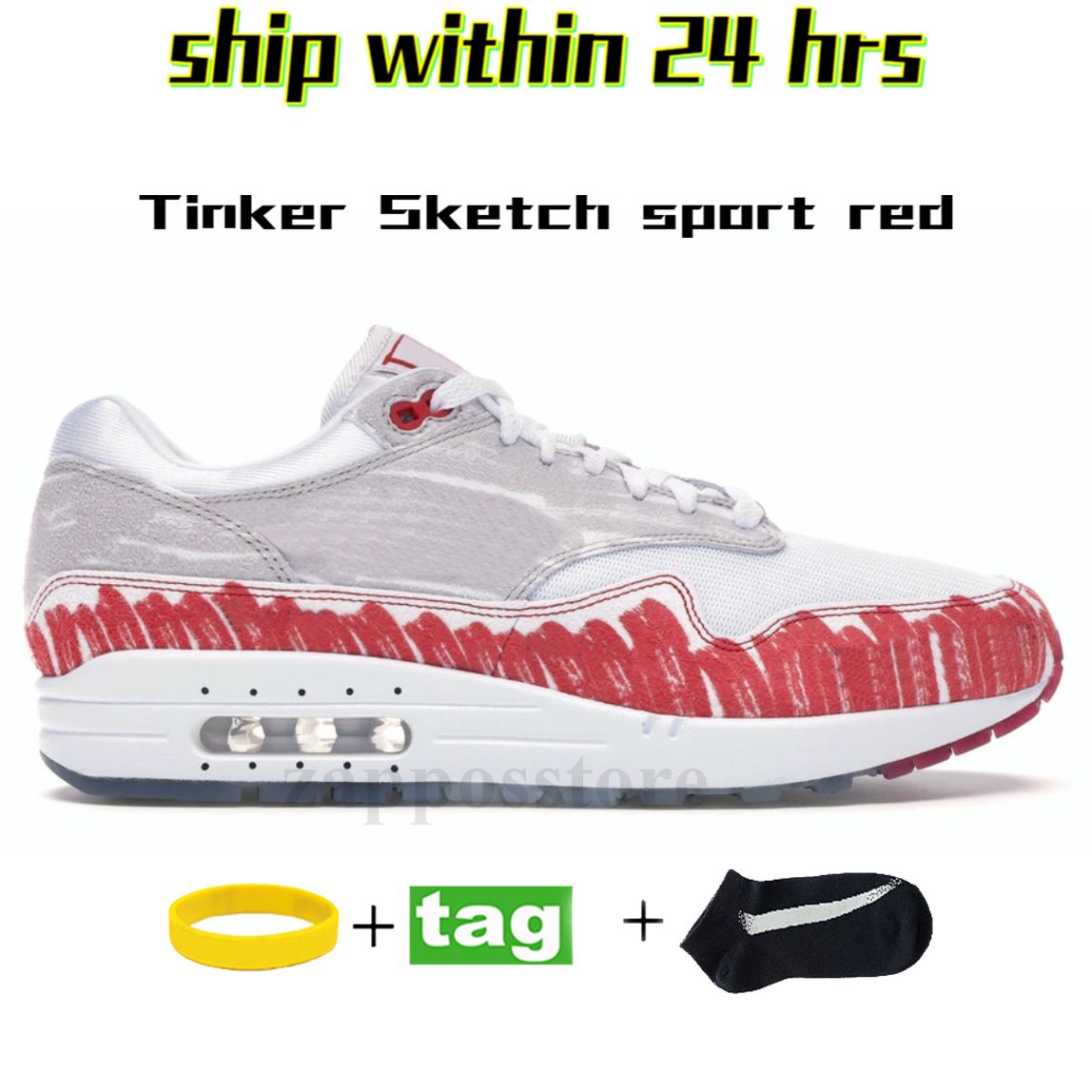 34 40-45 Tinker Sketch rosso sportivo