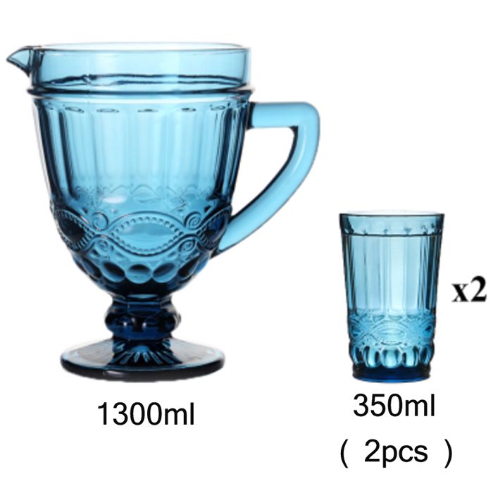 3 piece Set Blue 1 1300ml