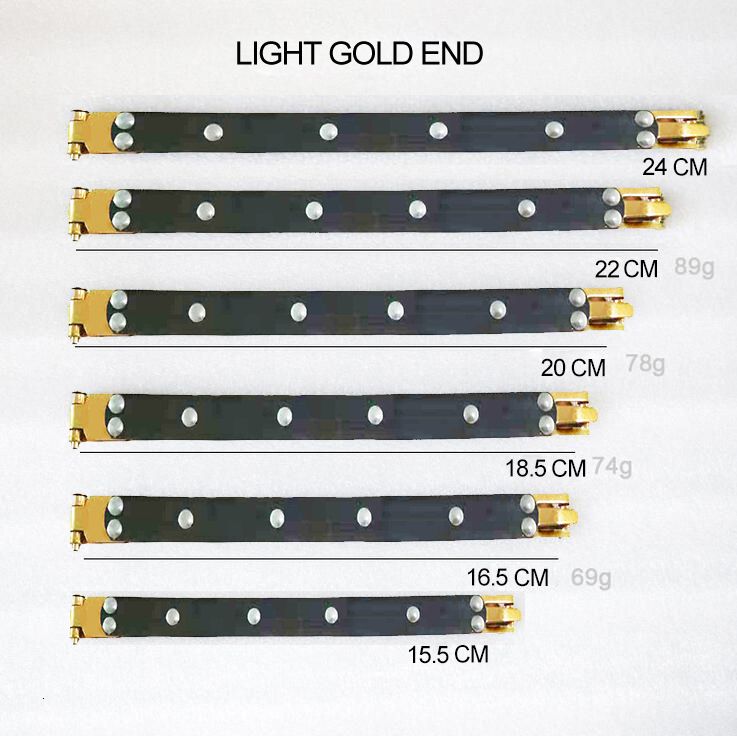 20cm-lightgold نهاية 5 قطع