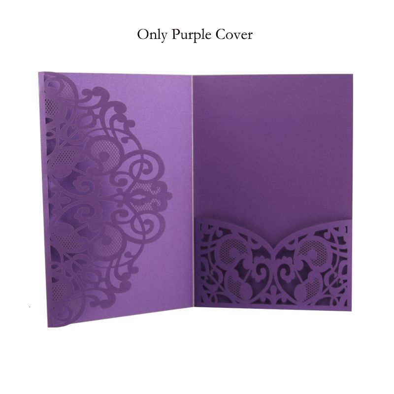 50pcsの紫色のカバー