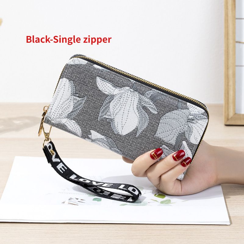 Black-Single zipper