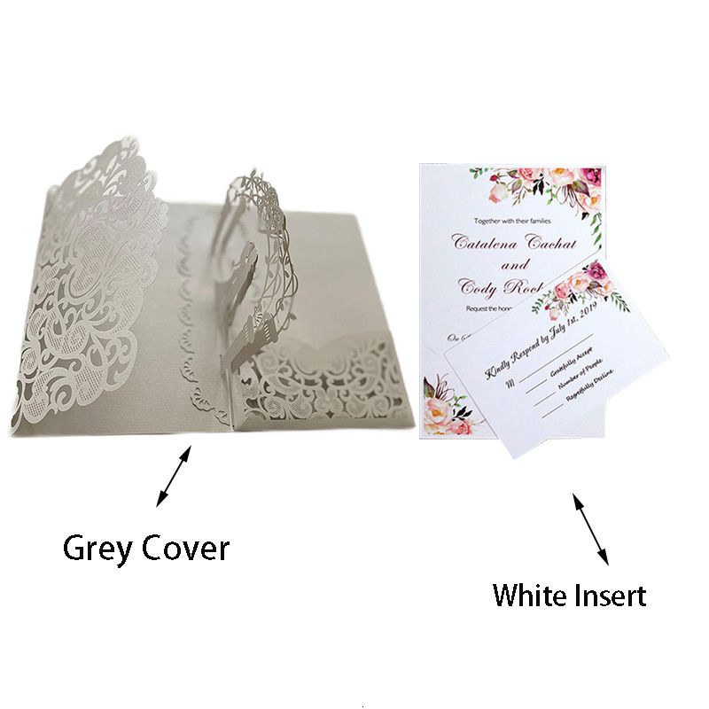 Insert de couverture gris-50pcs