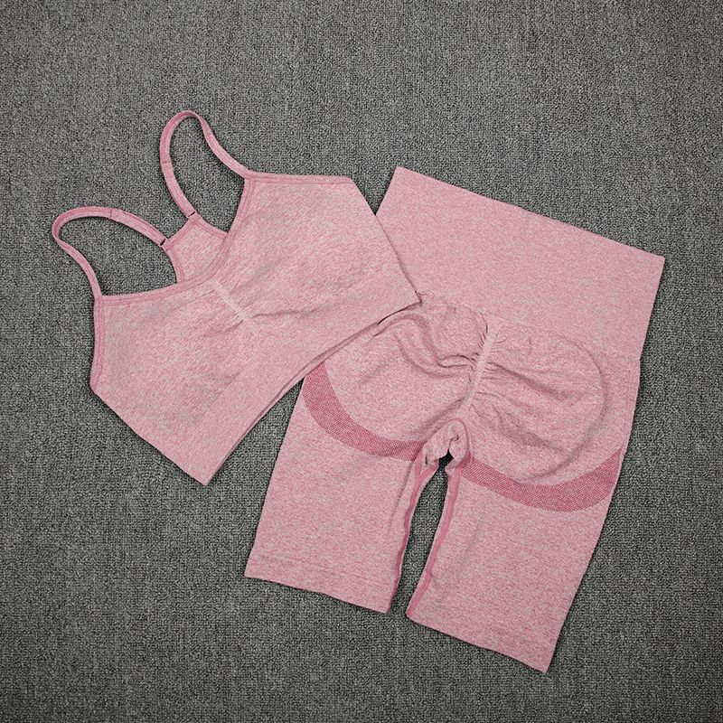 pink shorts2set