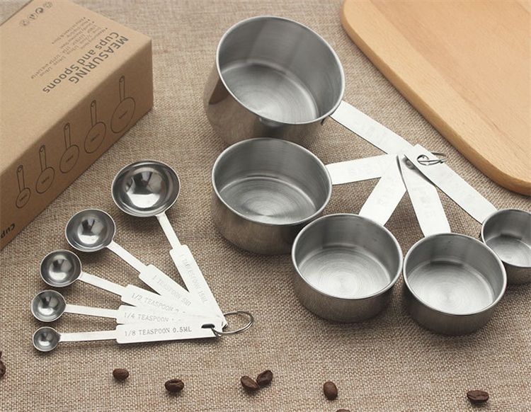 Stainless Steel Measure Spoon Tools Cake Baking Measuring Scoop Milk Coffee Measure  Spoons Kitchen Bakeware Scoops LT515 From Wduduhome, $5.22