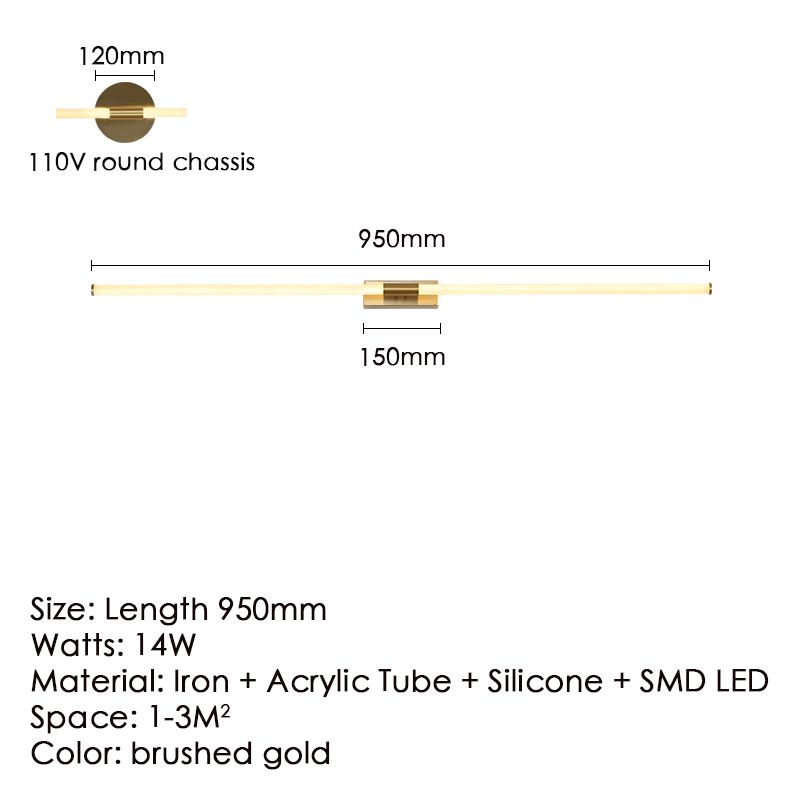 lunghezza 950mm modificabile senza rc