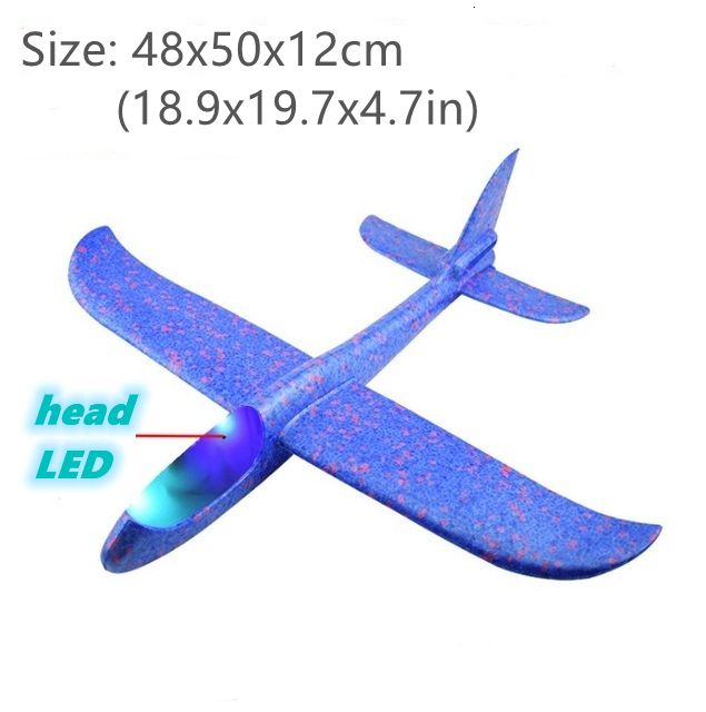 LED de tête bleue de 50 cm