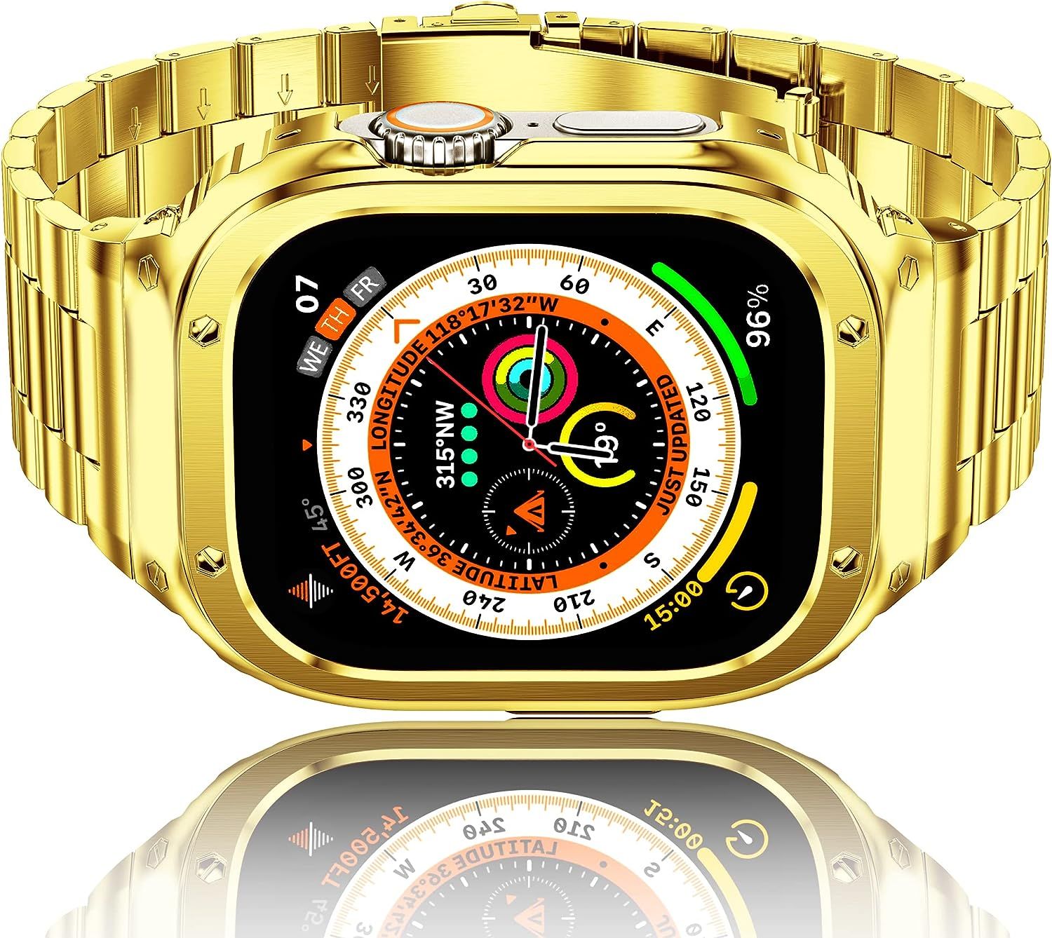 Opties: goud (case) 49 mm (ultra)