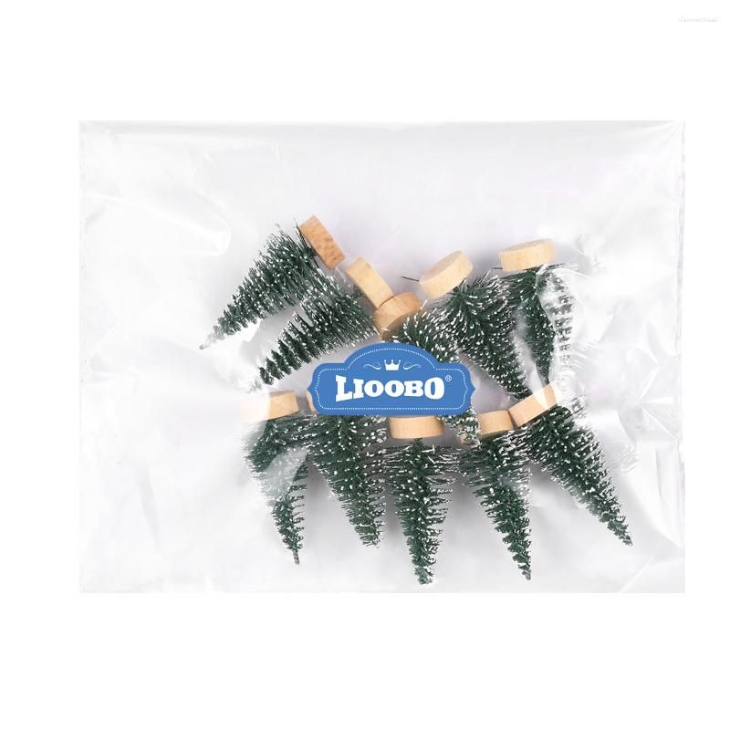 Christmas Decorations LIOOBO 5cm Miniature Trees Mini Pine Tree