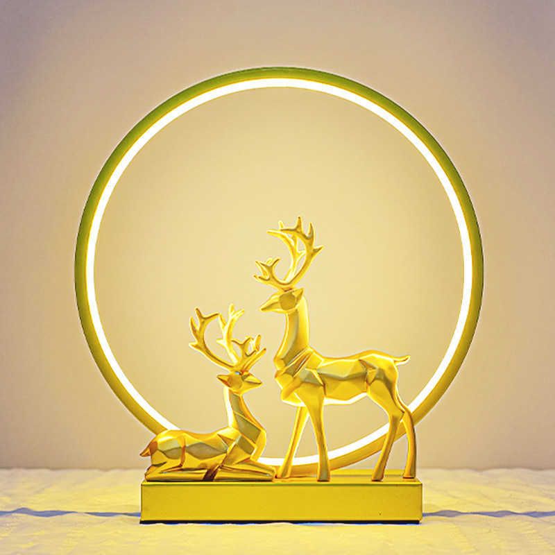 Gold-deer-d30cm-3 colori dimmerabili