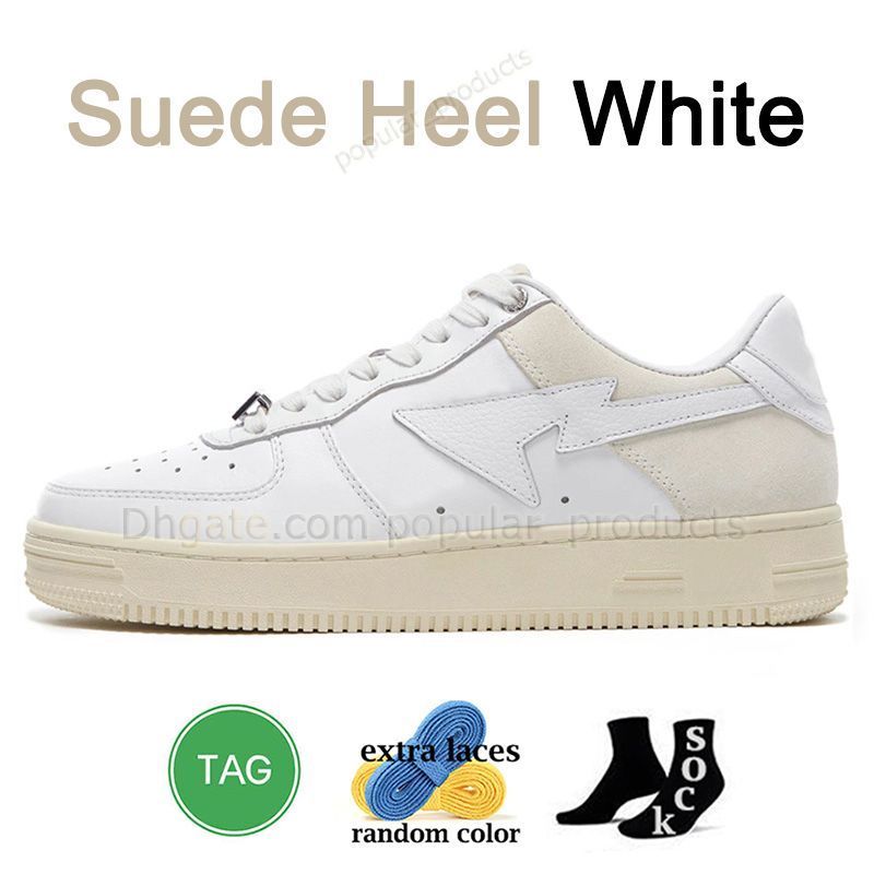 A23 Suede Heel White