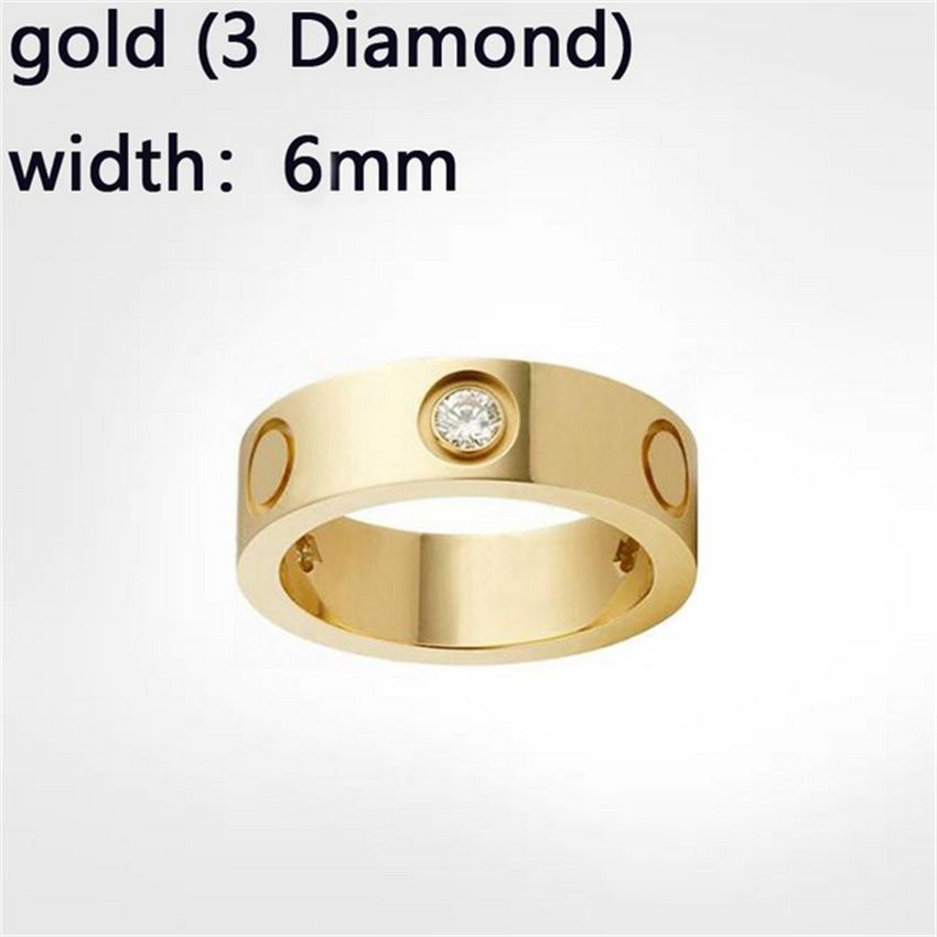 6mm goud met diamant