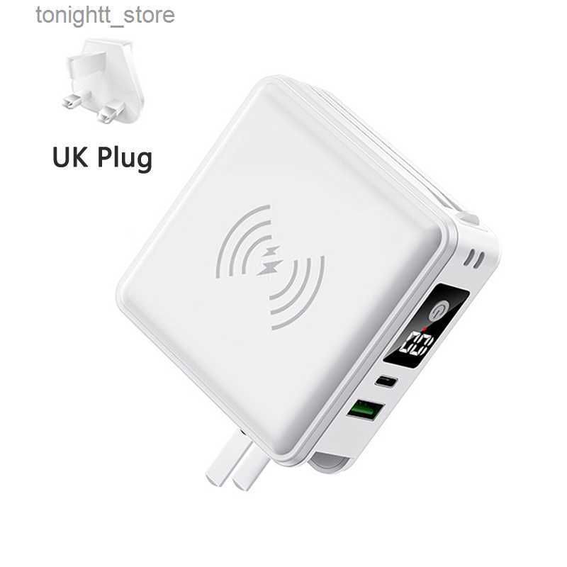 White UK Plug.