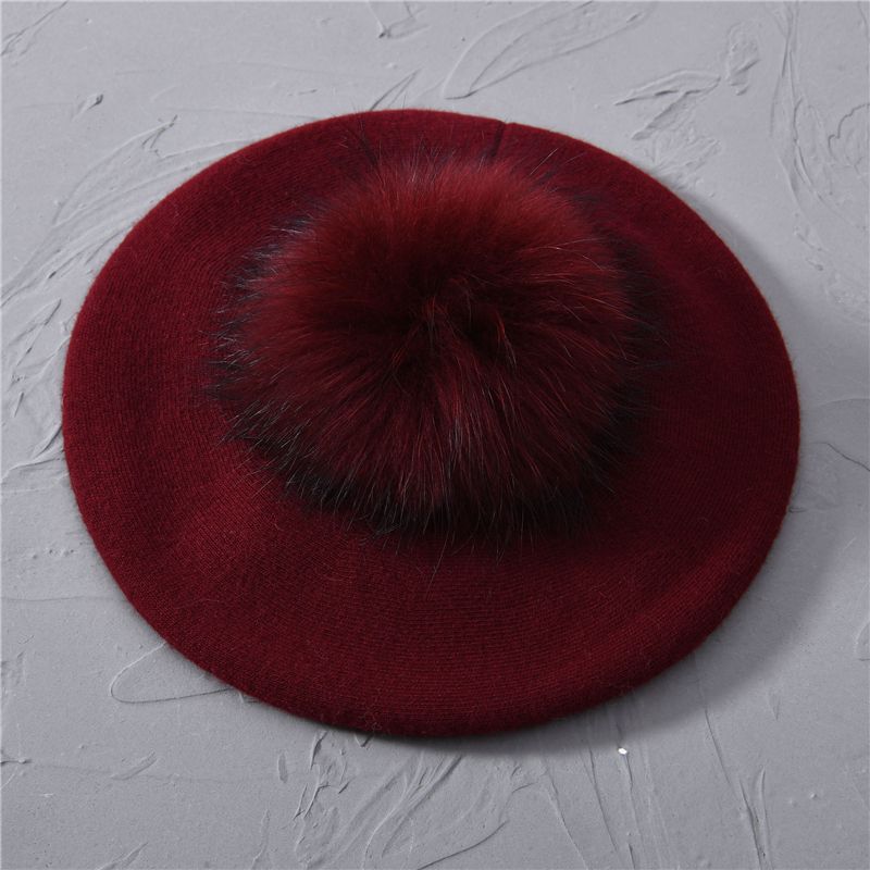 burgundy match fur