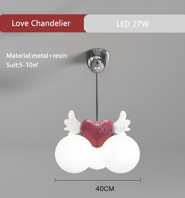 Love Chandelier Warm Light