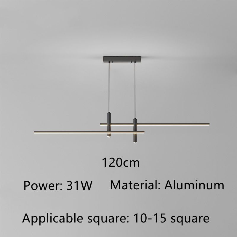 Zwart 120 cm koud wit 6000K