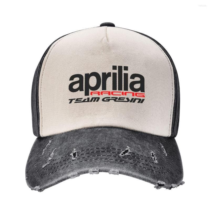 Aprilia Vintage Distressed Denim Snapback Alfa Romeo Baseball Cap