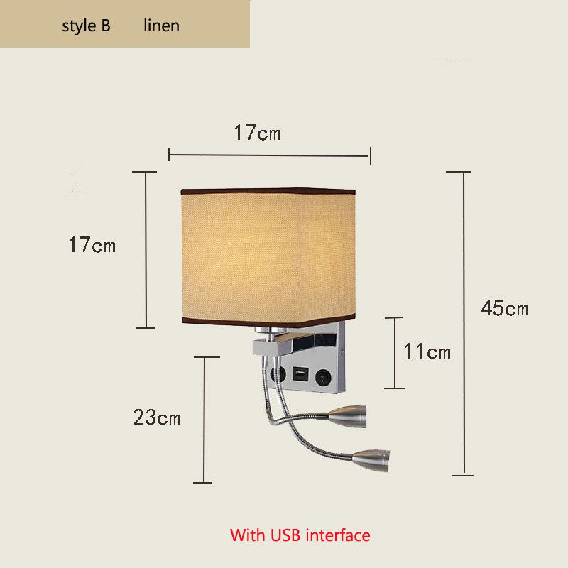 linen with USB China no bulb