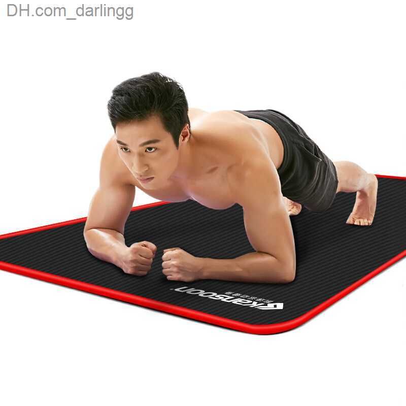 Tapis de yoga fitness pilate extra épais 1 cm