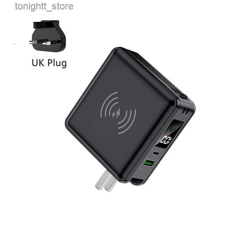 Black UK Plug