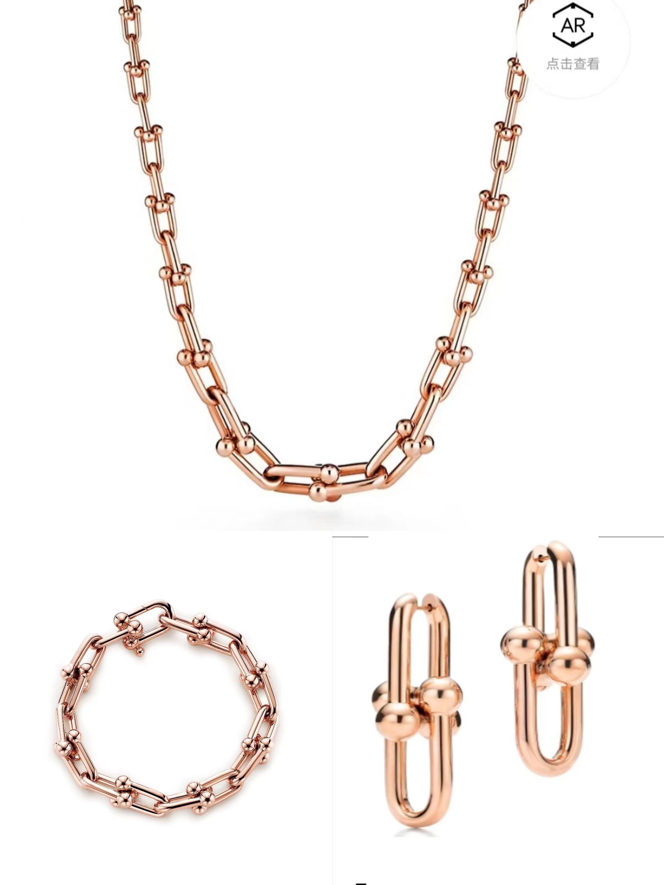 Conjunto de ouro rosa 3