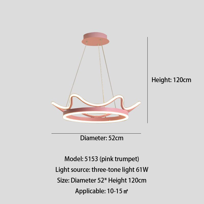 Lumière trichromatique rose Dia52cm