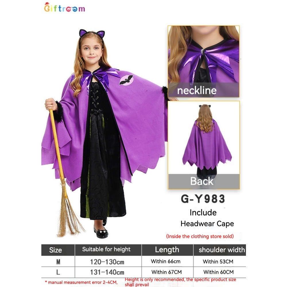 Dziewczyny#039; Bat Cloak S-Y983