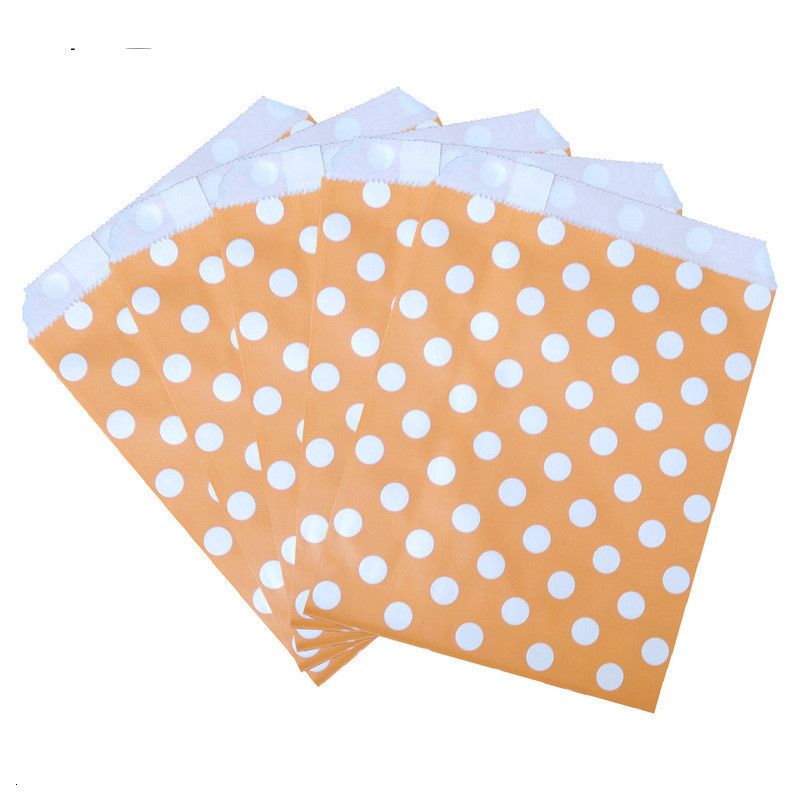 Dot-orange-100pcs-13x18cm