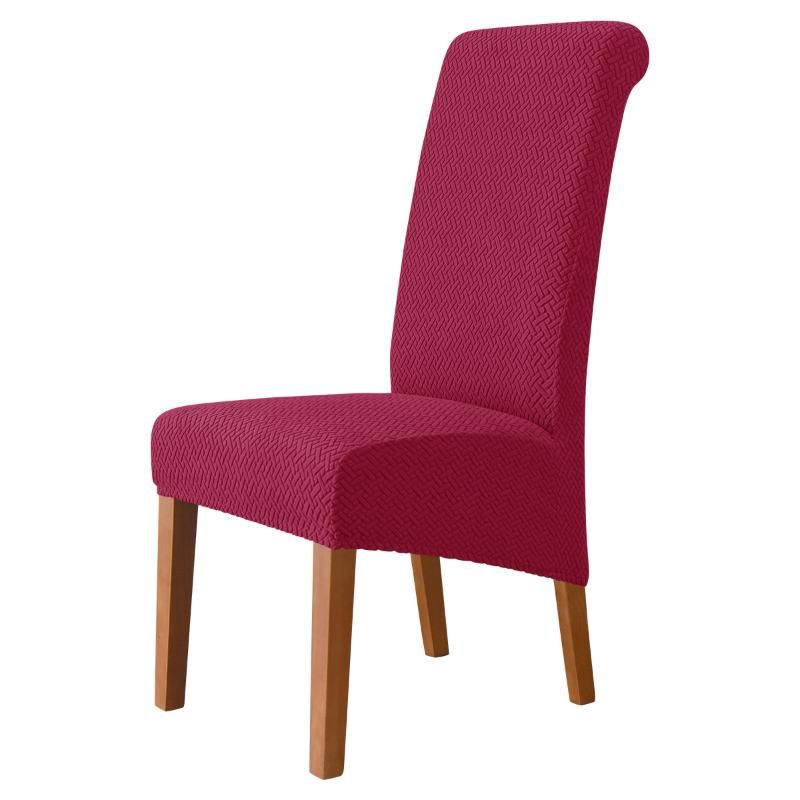 Couverture de chaise rouge du vin rouge 1pcs