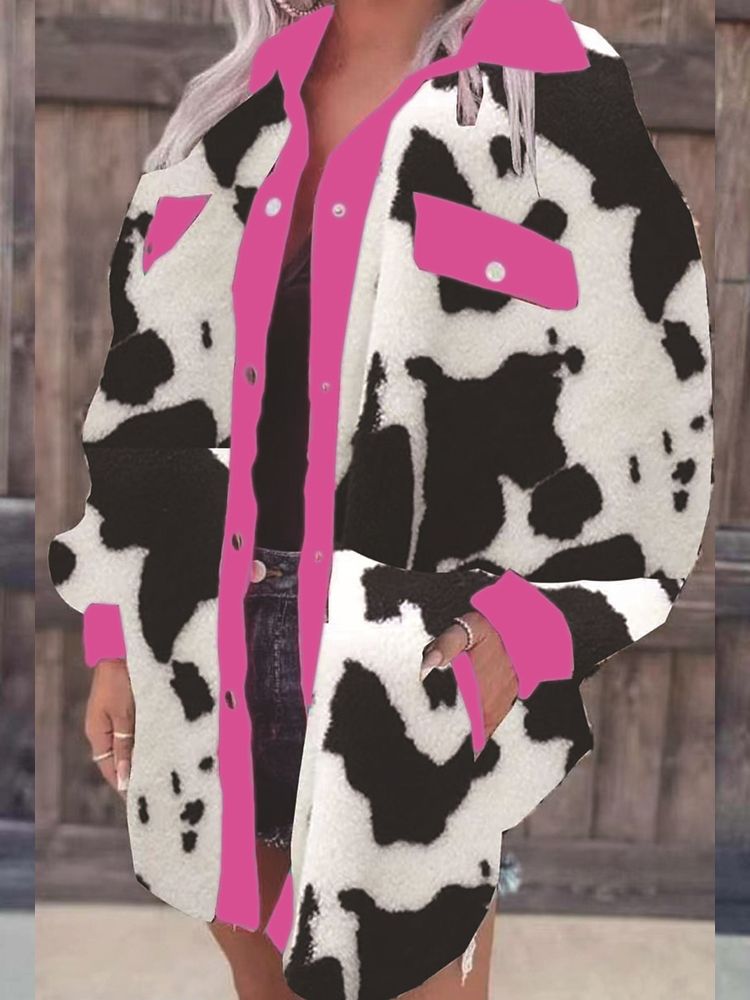 Pink black cow