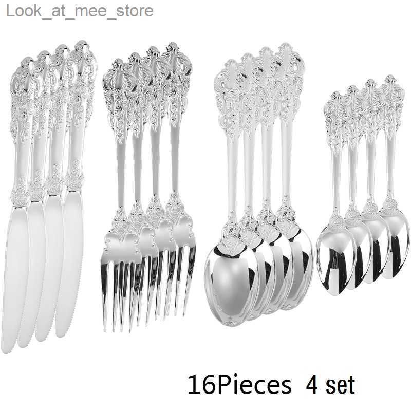 Silver 16pcs 4Sets