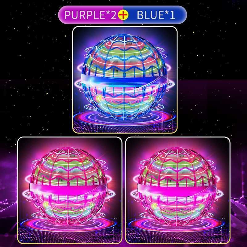 2pcs Purple 1blue