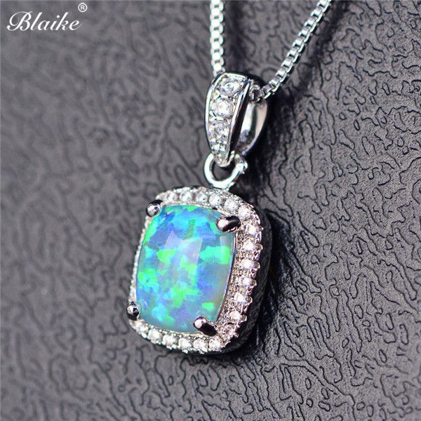 Green Opal Pendant 45cm