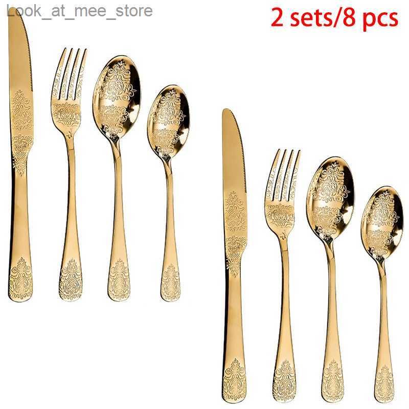 8pcs Golden