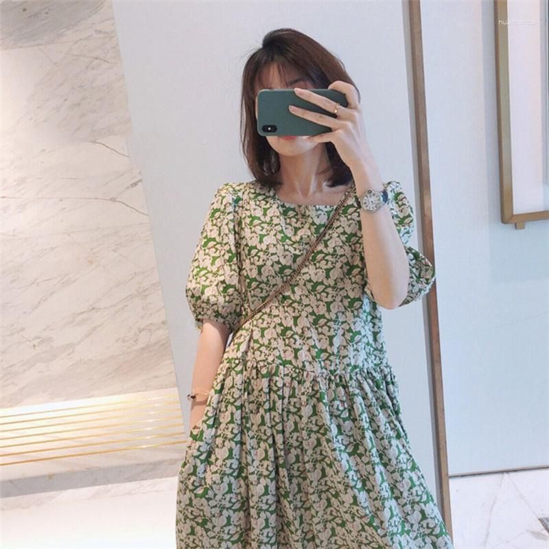 Green Floral Dress